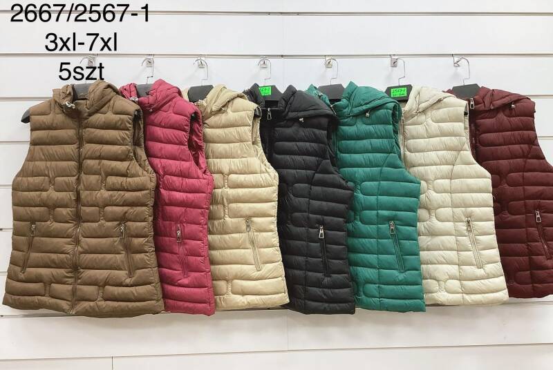 Kamizelki damskie Roz 3XL-7XL, Mix Kolor .Paczka 5 szt 1